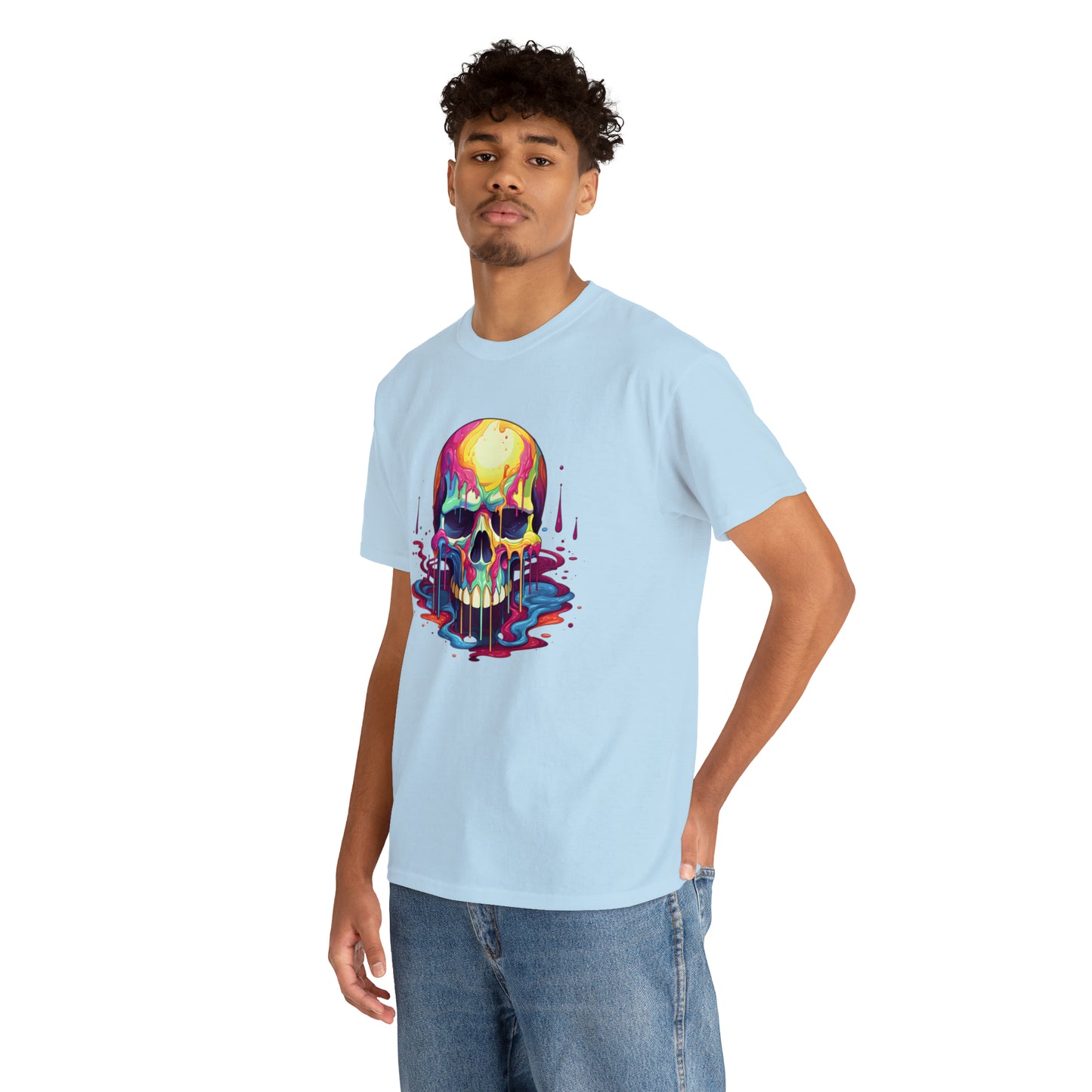 Painted Skull, Unisex Heavy Cotton Tee