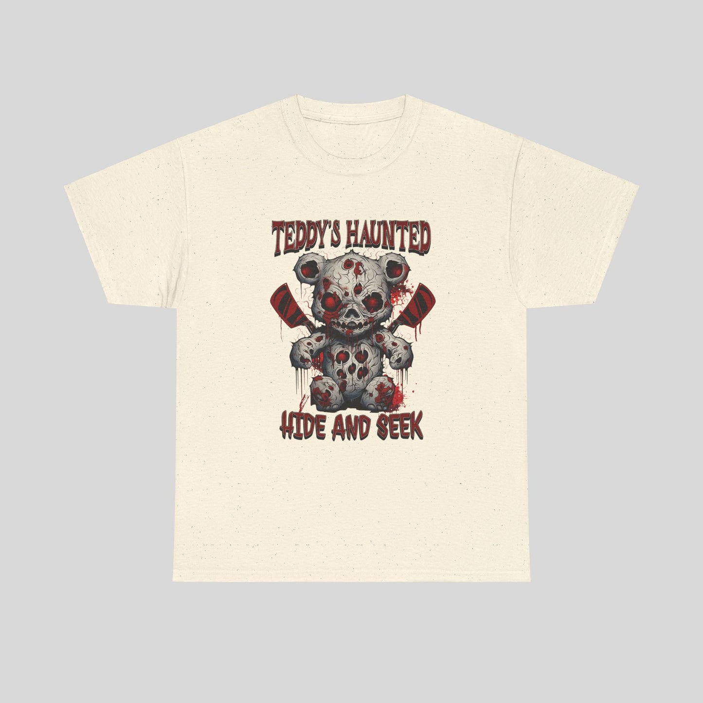 Teddy's Haunted Hide and Seek, Unisex Heavy Cotton Tee