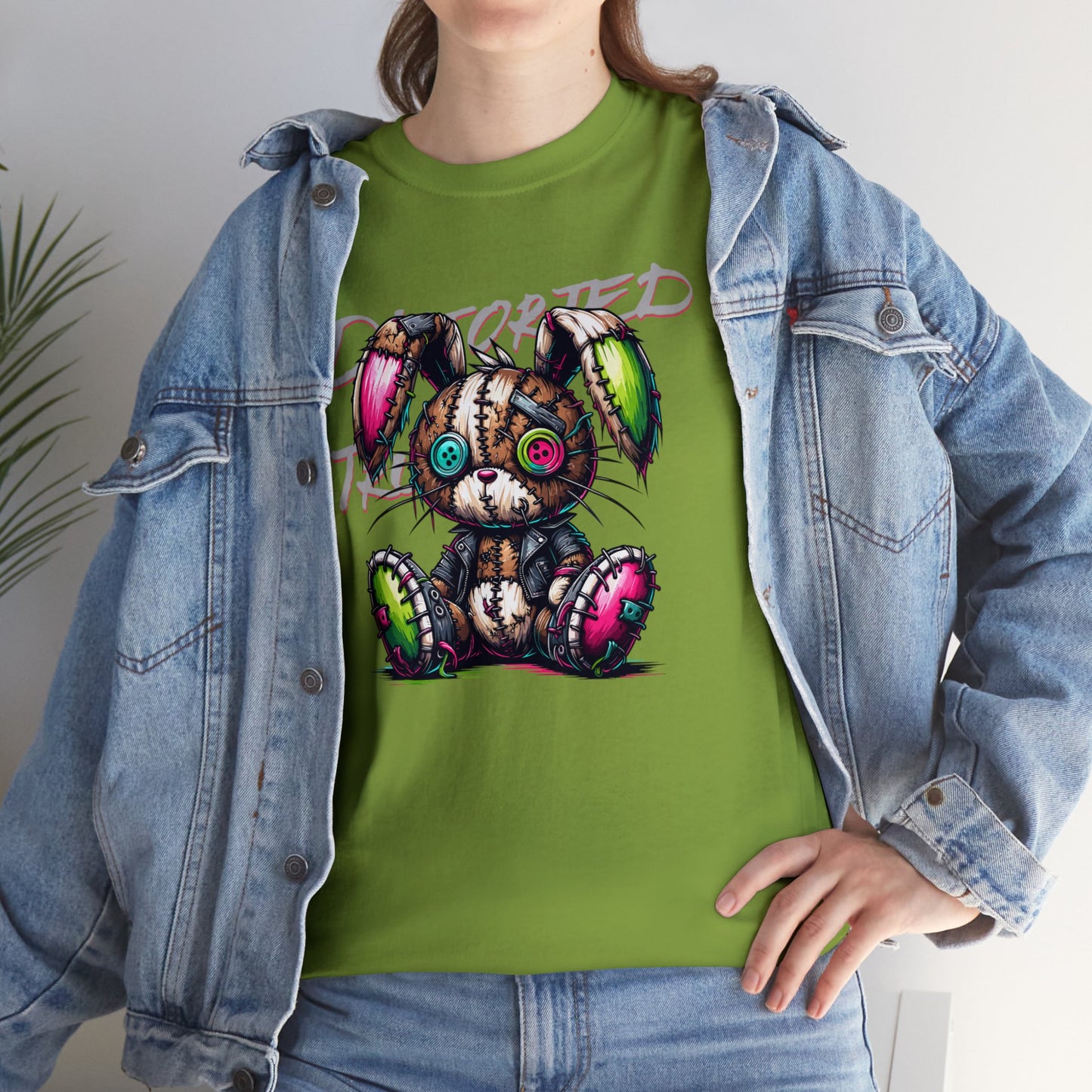 Distorted Truth, Ragdoll Bunny, Unisex Heavy Cotton Tee