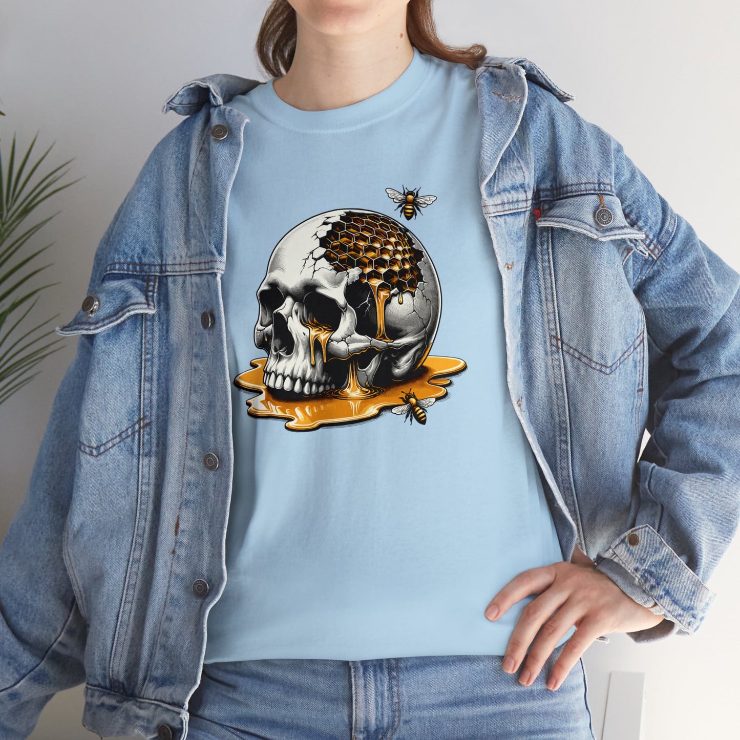 Honey Skull Unisex Heavy Cotton Tee