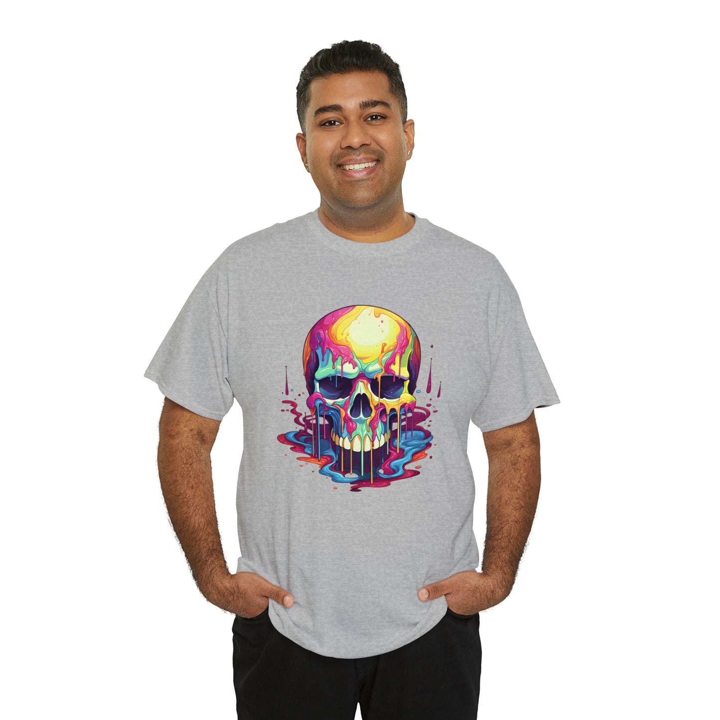 Painted Skull, Unisex Heavy Cotton Tee