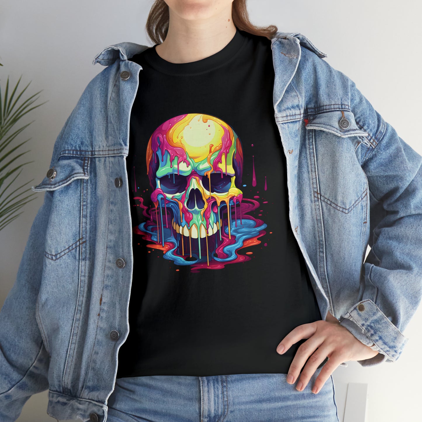 Painted Skull, Unisex Heavy Cotton Tee