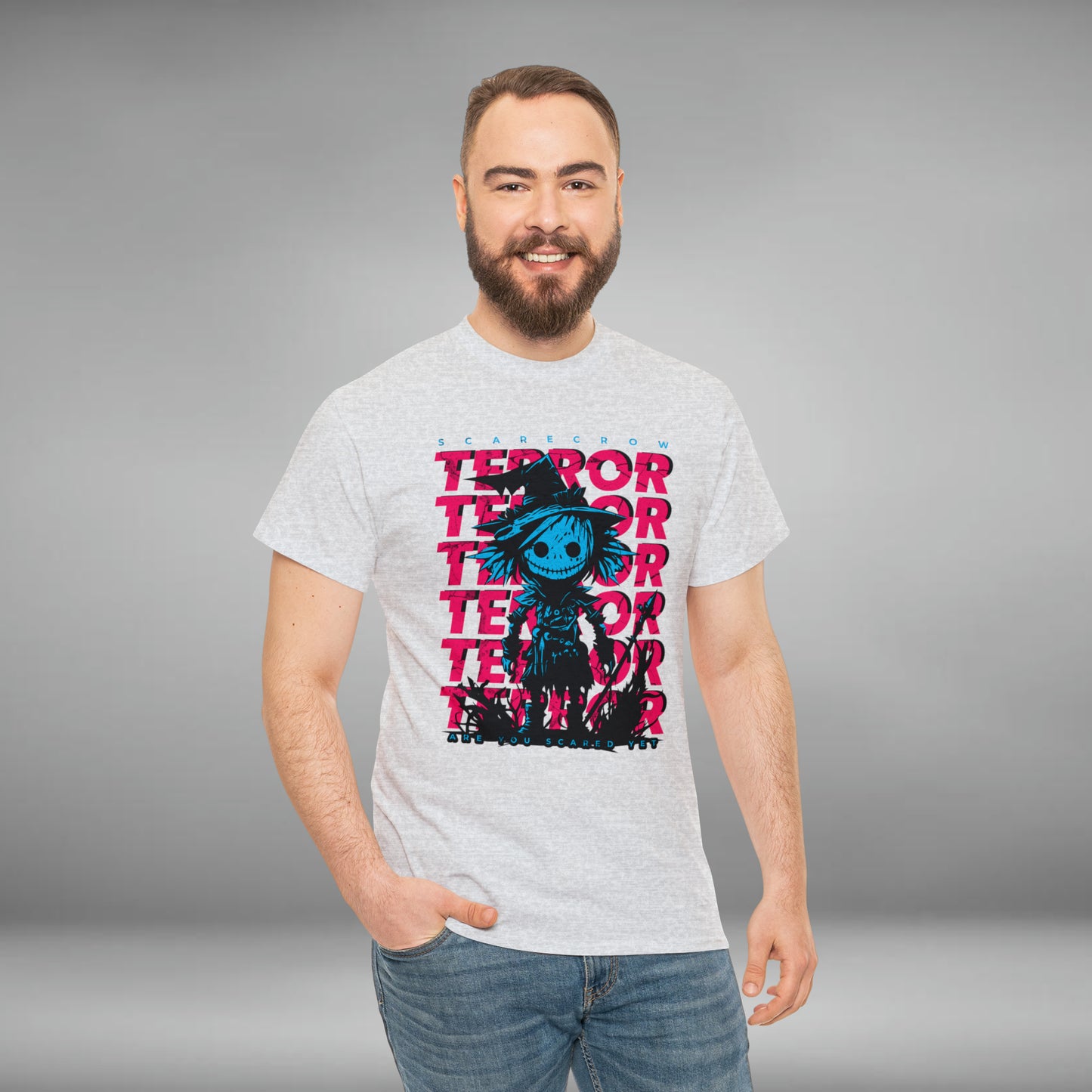 TERROR Scarecrow Unisex Heavy Cotton Graphic Tee