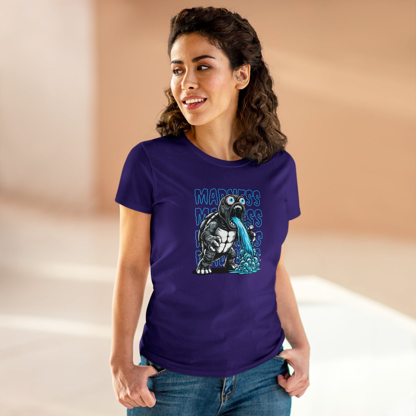 Turtle Madness, Women's Midweight Cotton Tee