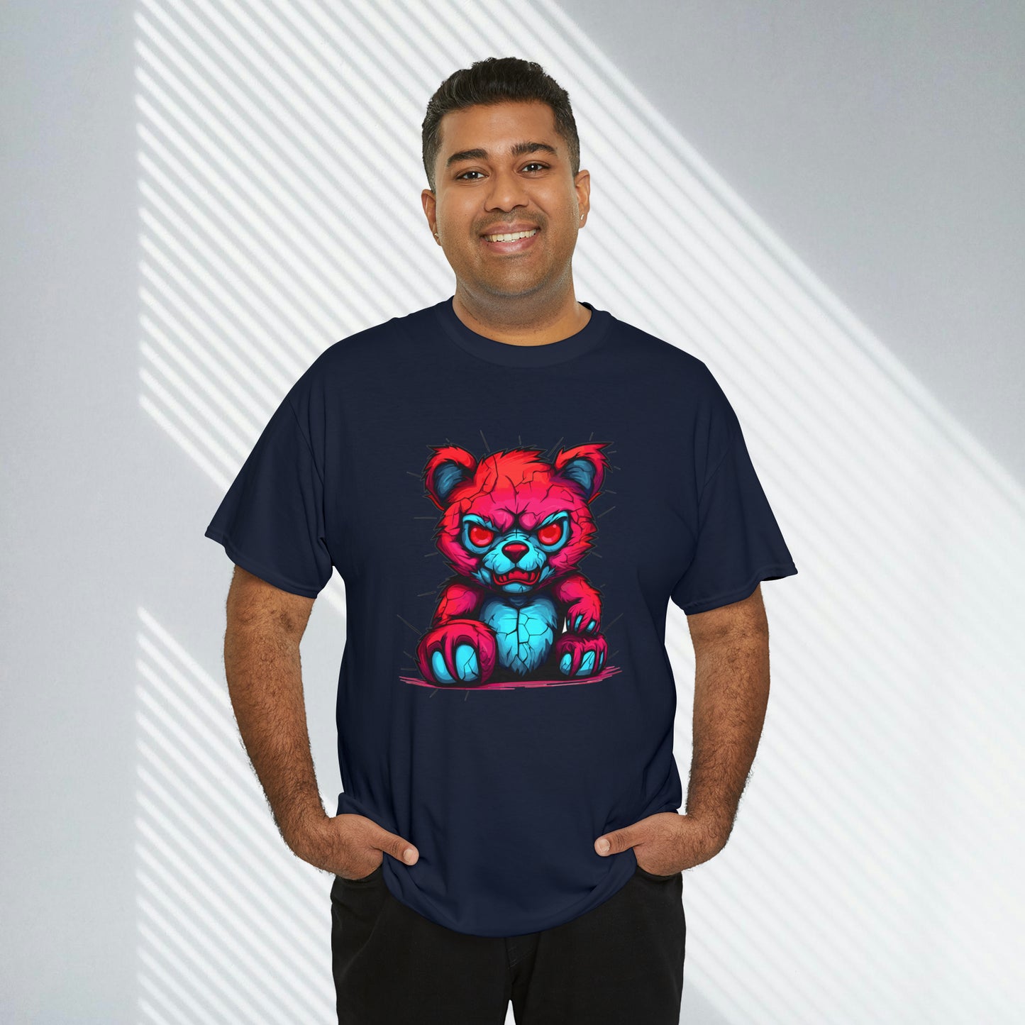 Demon Teddy Bear, Unisex Heavy Cotton Tee