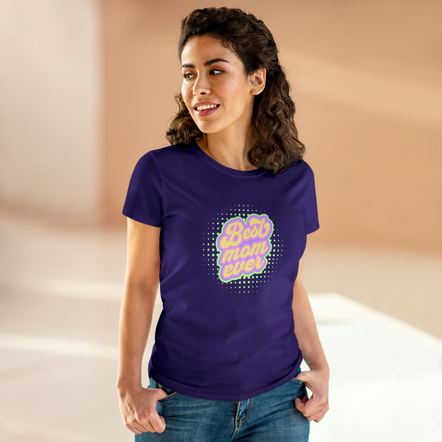 Best Mom Ever, Women's Midweight Cotton Tee