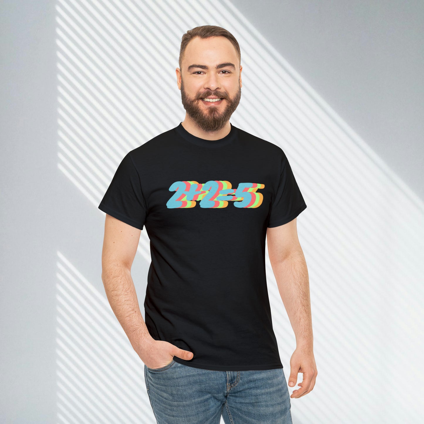 2+2=5, George Orwell 1984 inspired Unisex Heavy Cotton Tee