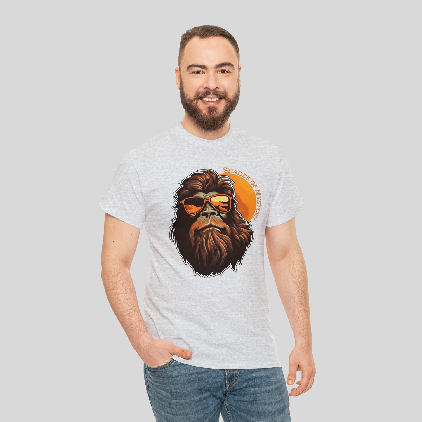 Bigfoot, Shades Of Mystery, Unisex Heavy Cotton Tee