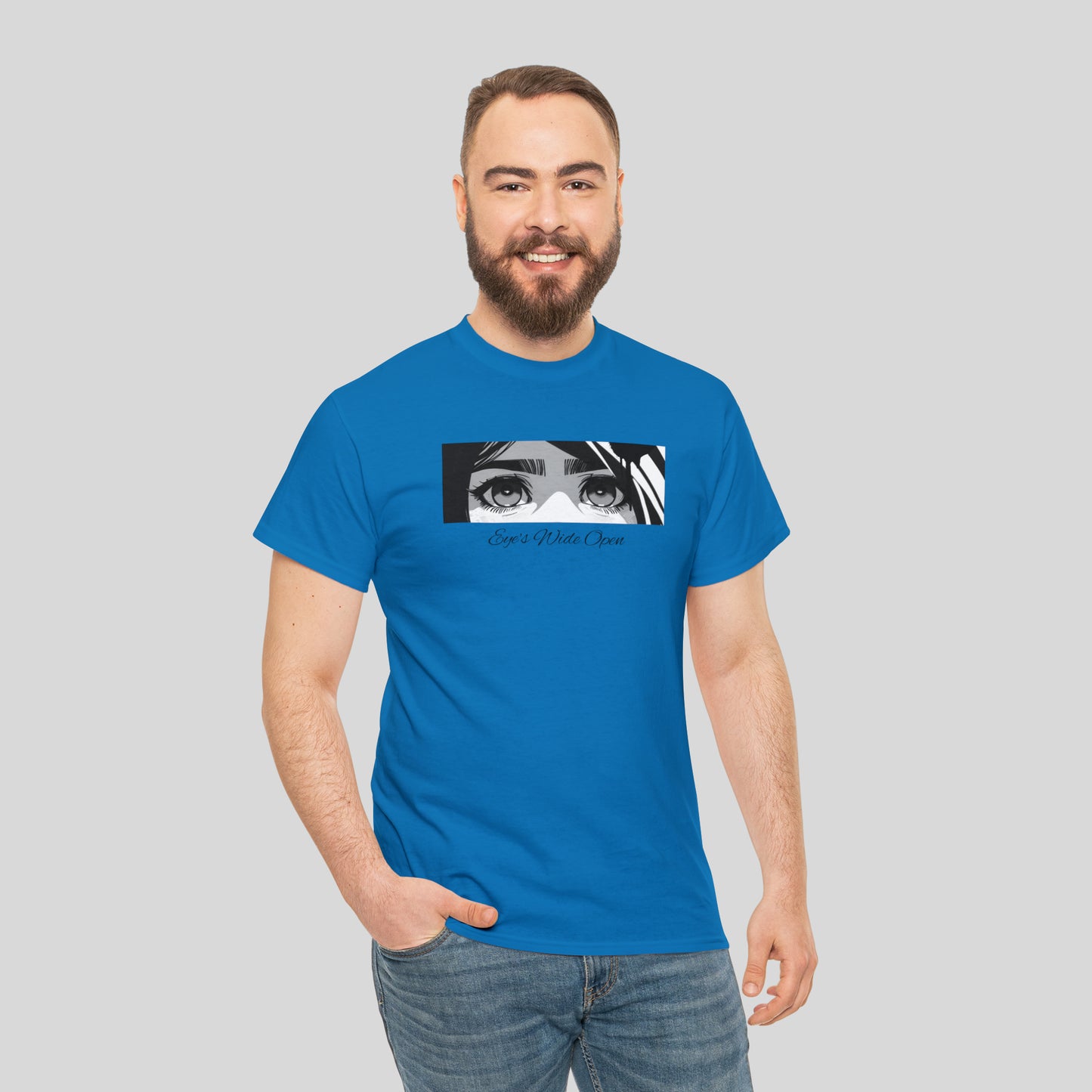 Eye's Wide Open, Custom Unisex Heavy Cotton Graphic Tee