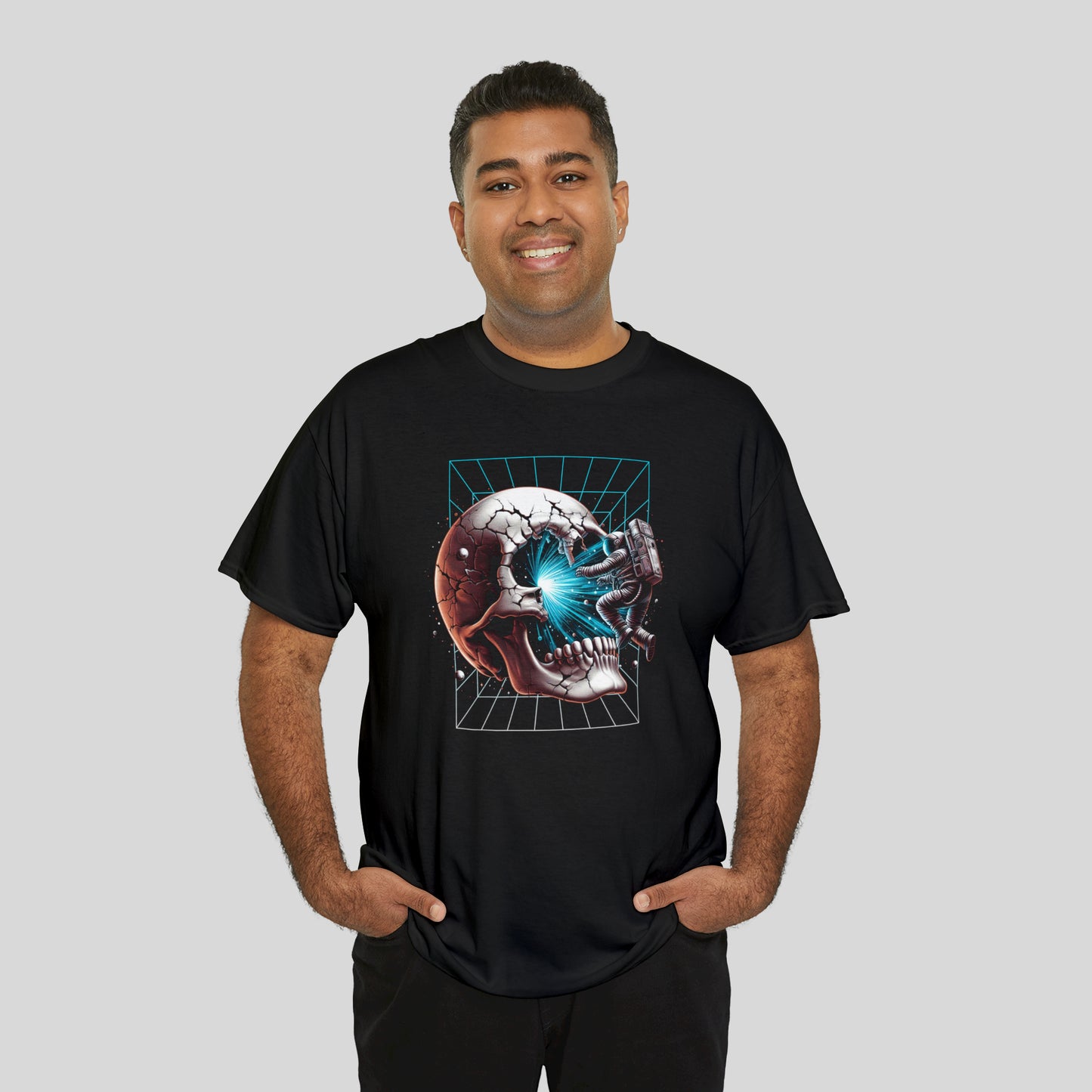 Portal Into Infinity, Astronaut, Unisex Heavy Cotton Tee