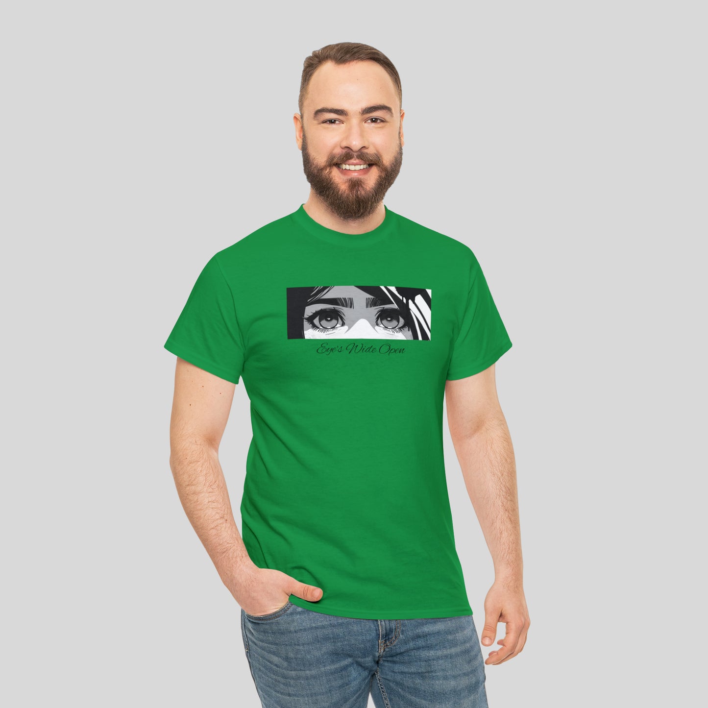 Eye's Wide Open, Custom Unisex Heavy Cotton Graphic Tee