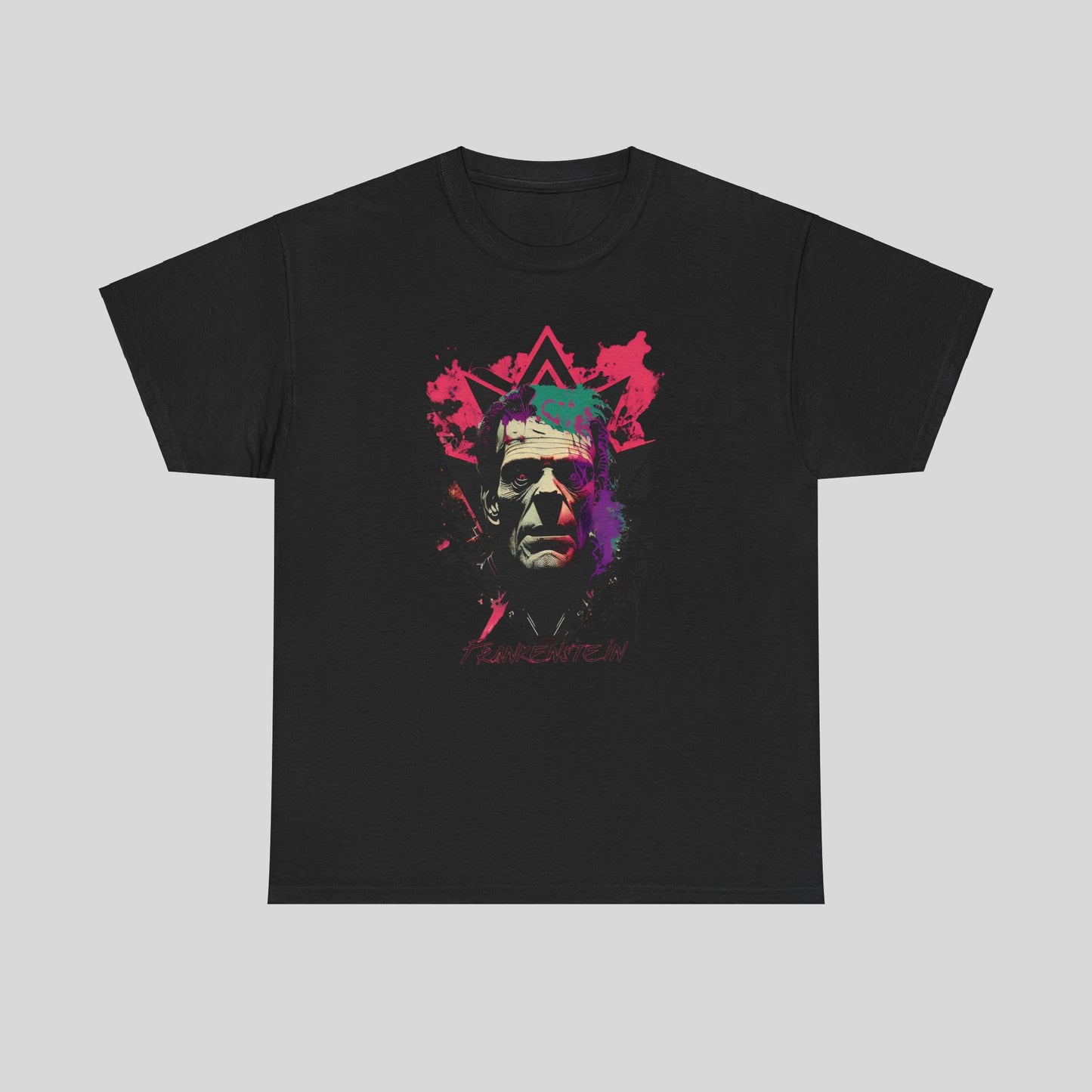Frankenstein, Custom Graphic Unisex Heavy Cotton Tee