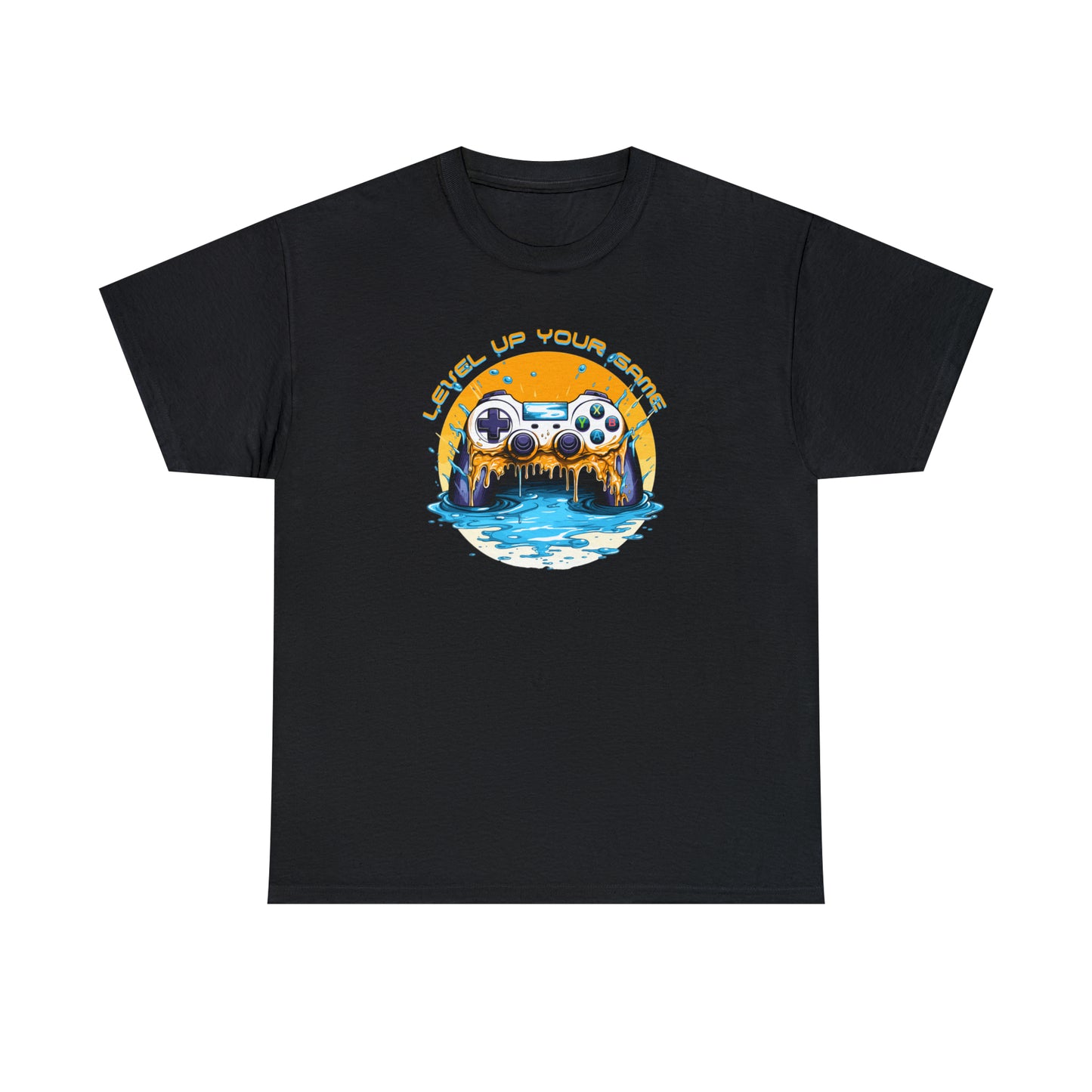 Level Up Your Game, Game Controller Unisex Heavy Cotton Tee