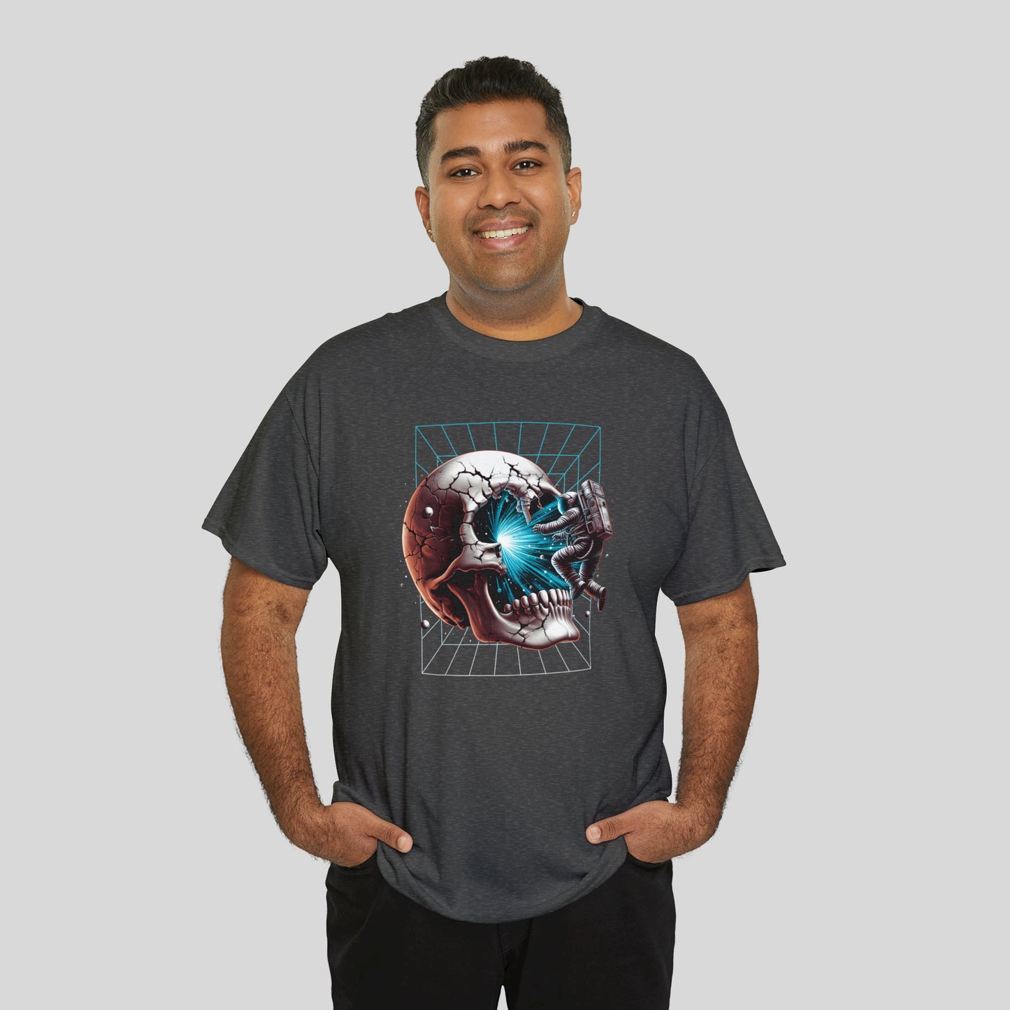 Portal Into Infinity, Astronaut, Unisex Heavy Cotton Tee