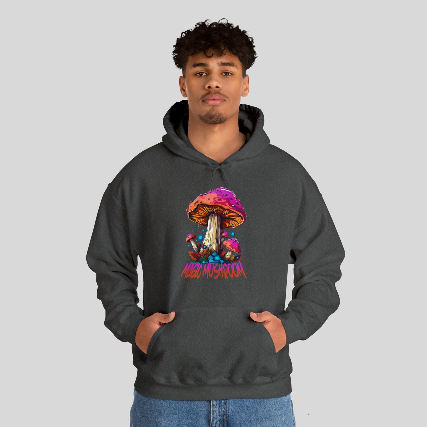Magic Mushroom, Unisex Heavy Blend™ Hooded Sweatshirt