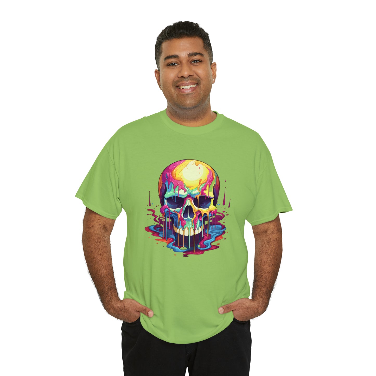 Painted Skull, Unisex Heavy Cotton Tee