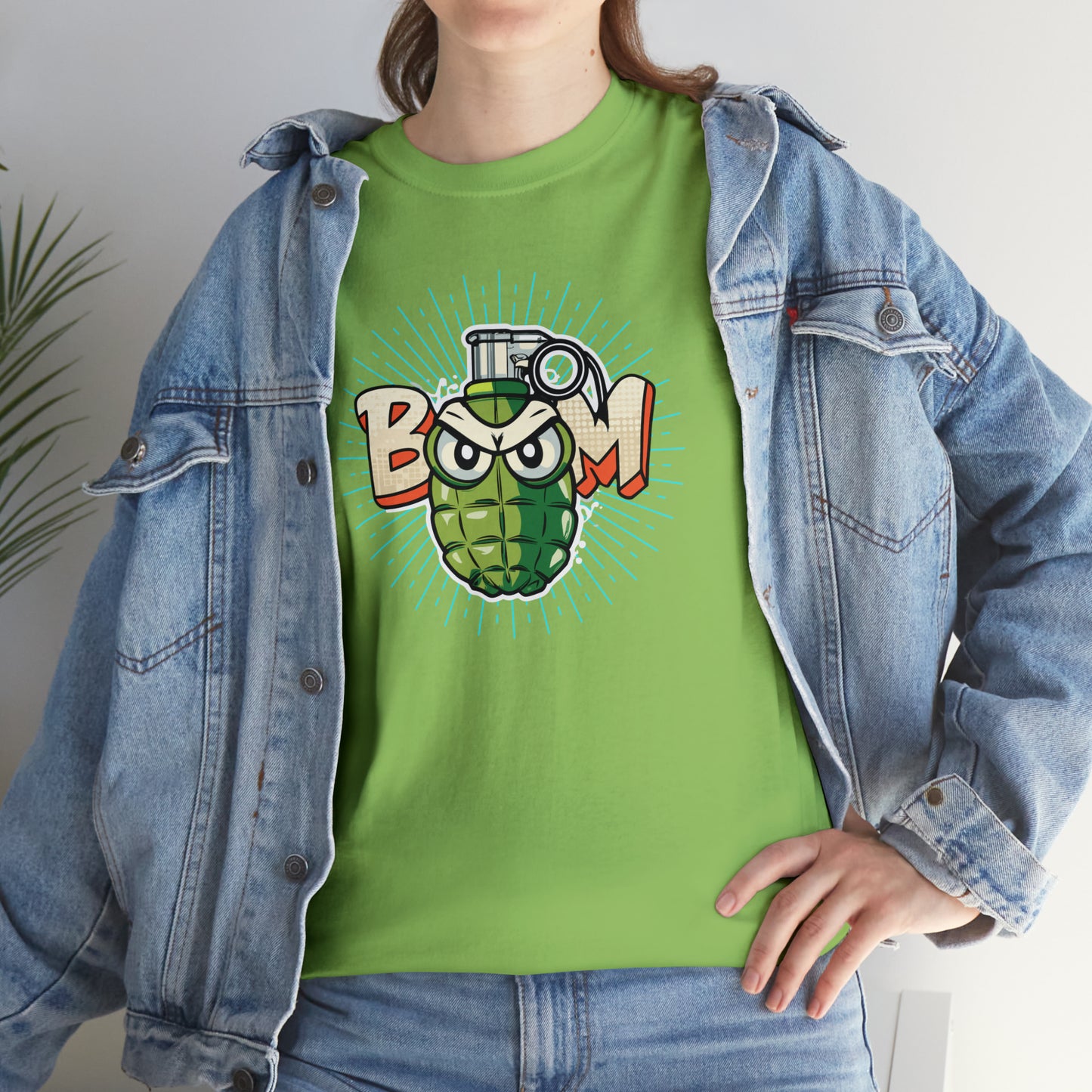 BOOM, Angry Grenade, Unisex Heavy Cotton Tee