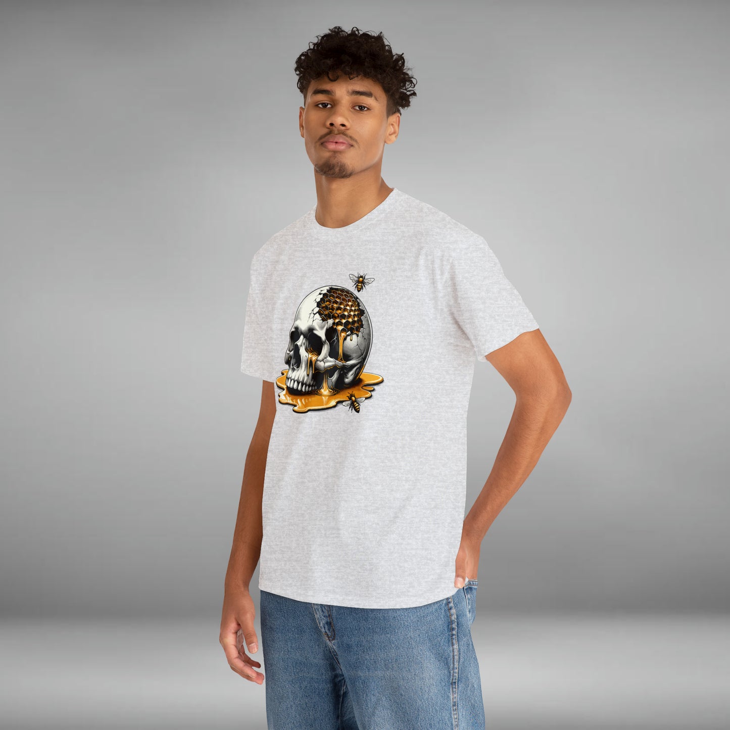 Honey Skull Unisex Heavy Cotton Tee