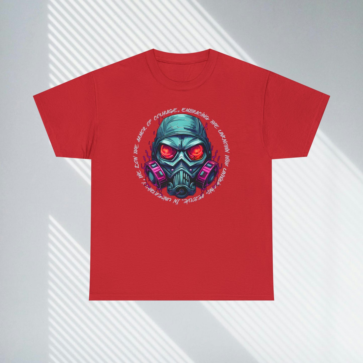 Gas Mask, Unisex Heavy Cotton Tee
