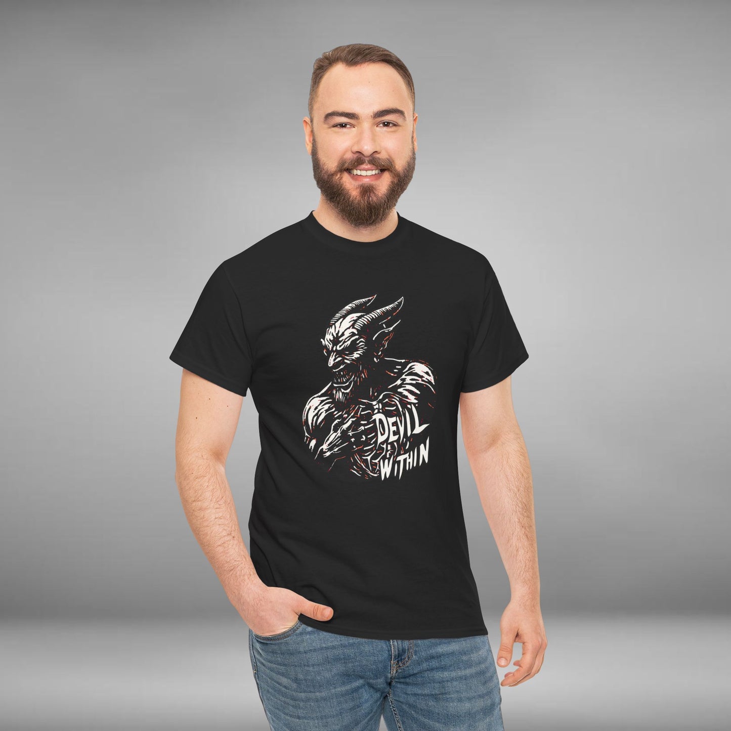 Devil Within, Unisex Heavy Cotton Tee