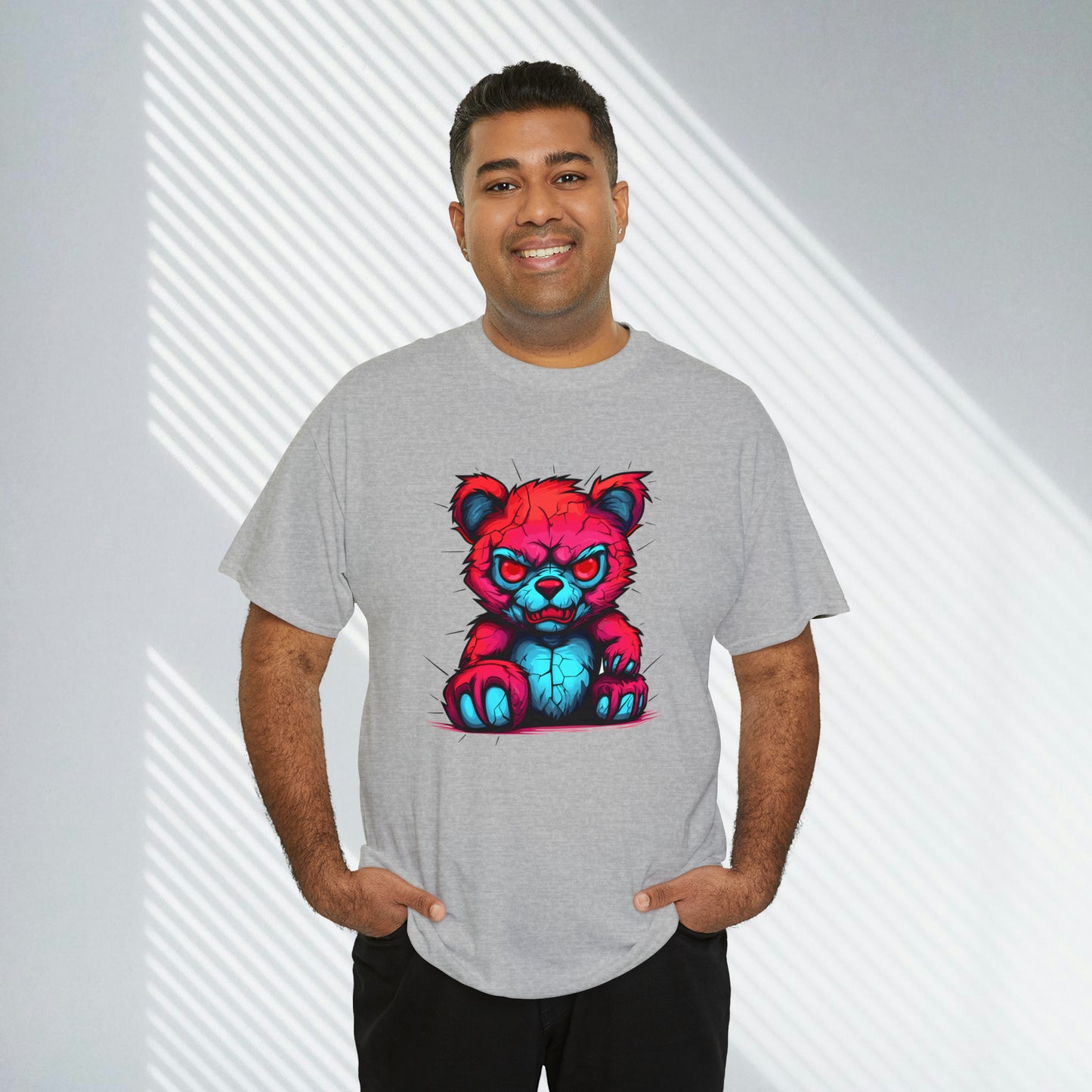 Demon Teddy Bear, Unisex Heavy Cotton Tee