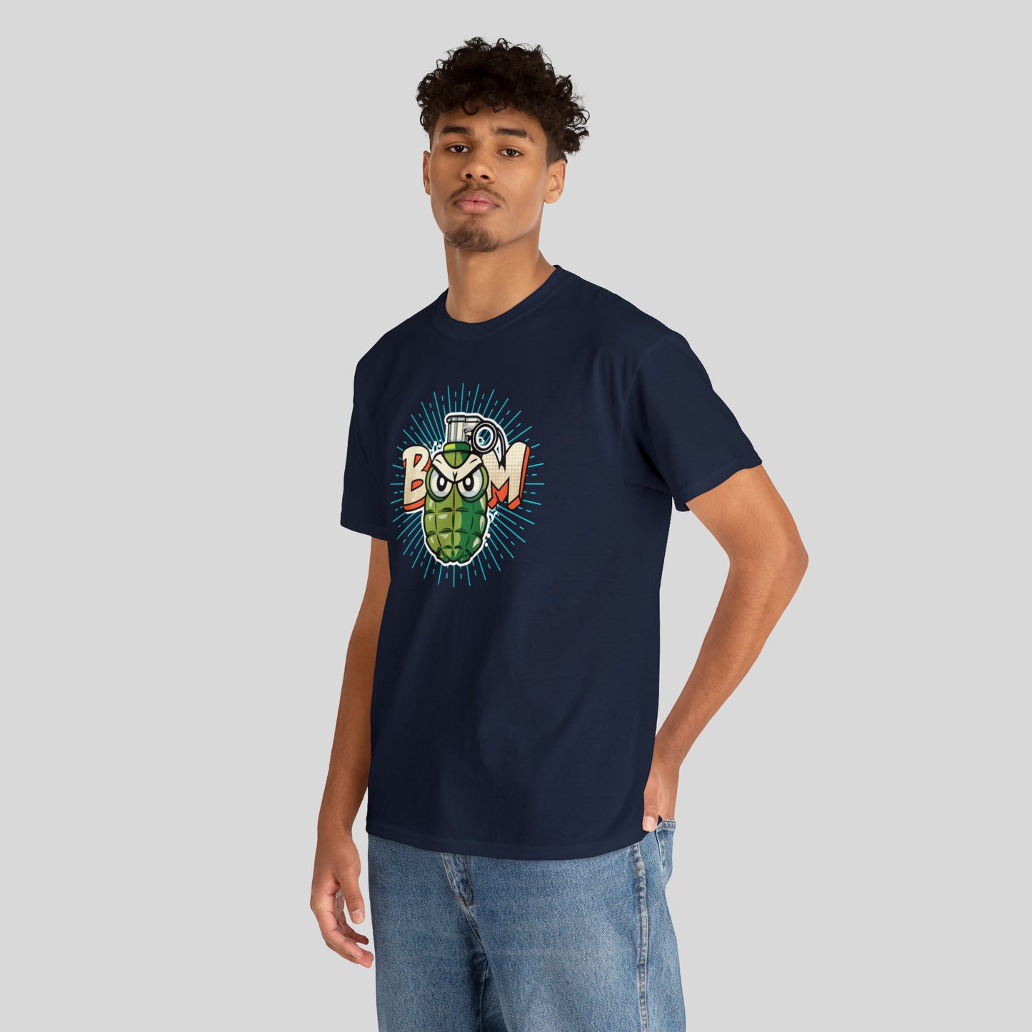 BOOM, Angry Grenade, Unisex Heavy Cotton Tee