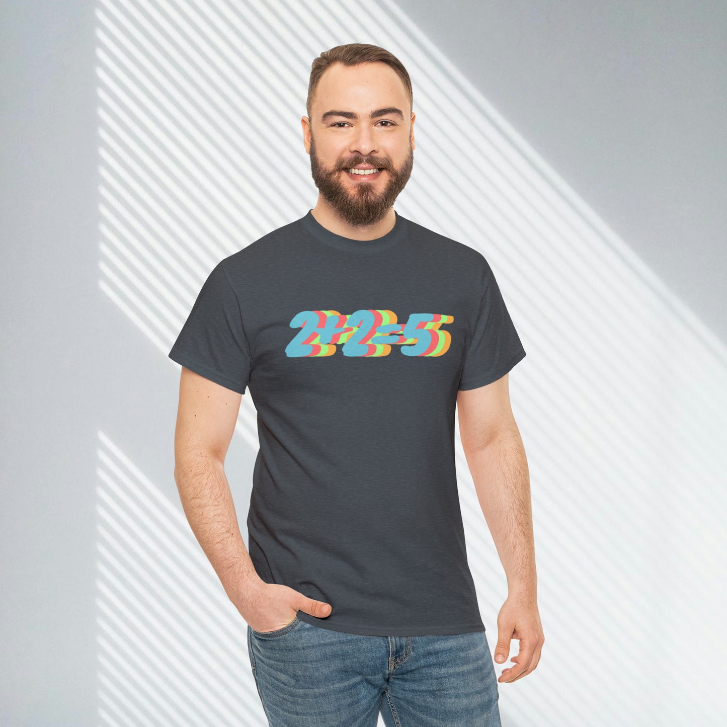 2+2=5, George Orwell 1984 inspired Unisex Heavy Cotton Tee