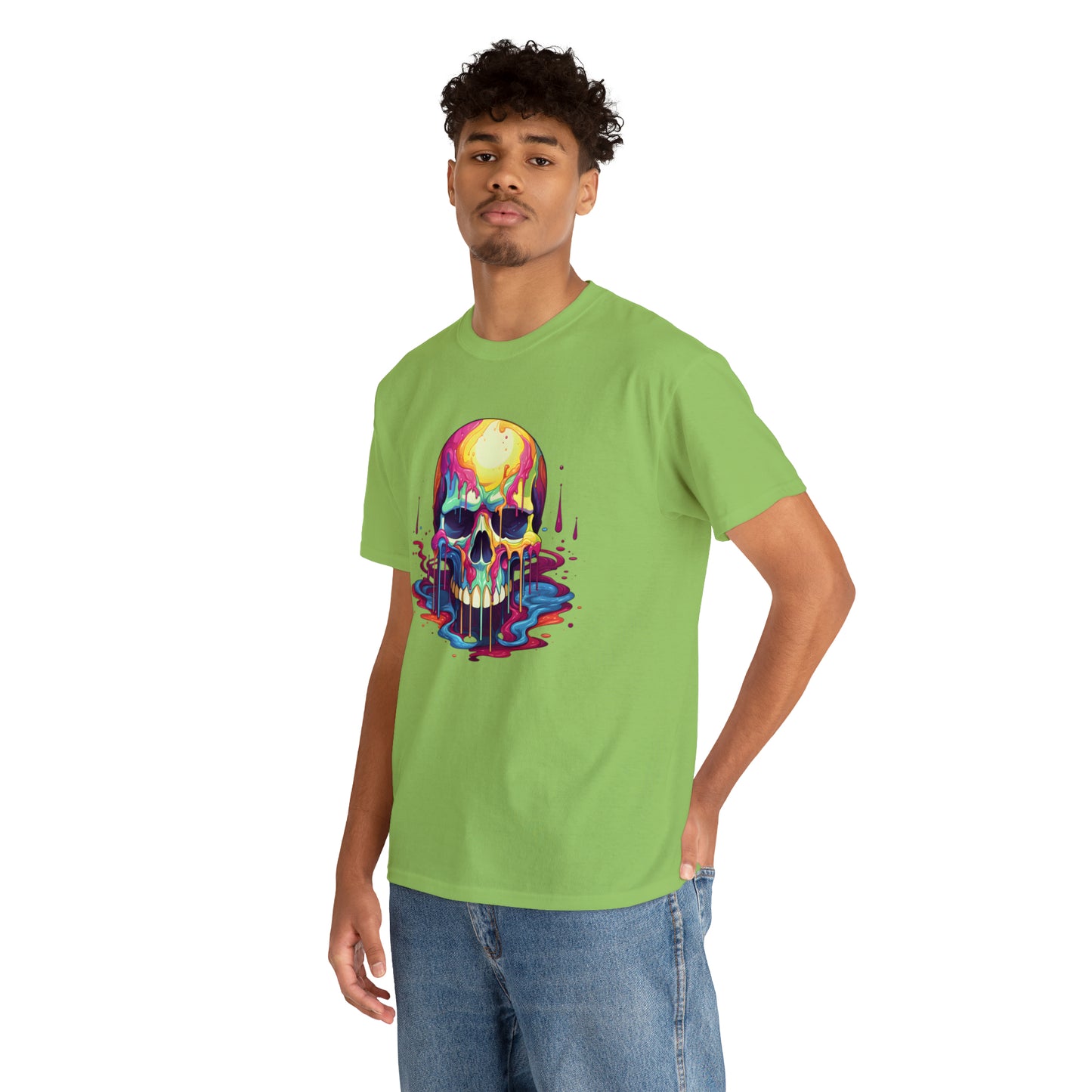 Painted Skull, Unisex Heavy Cotton Tee