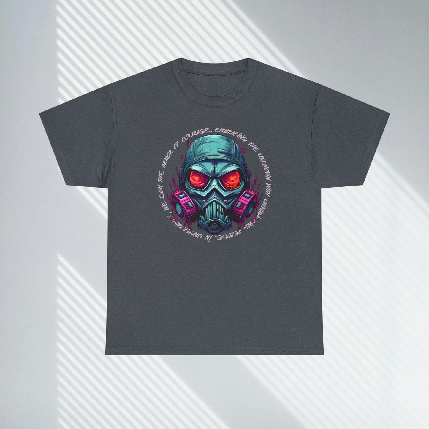 Gas Mask, Unisex Heavy Cotton Tee