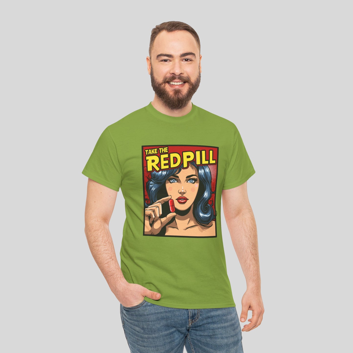 Take The Red Pill, Unisex Heavy Cotton Tee