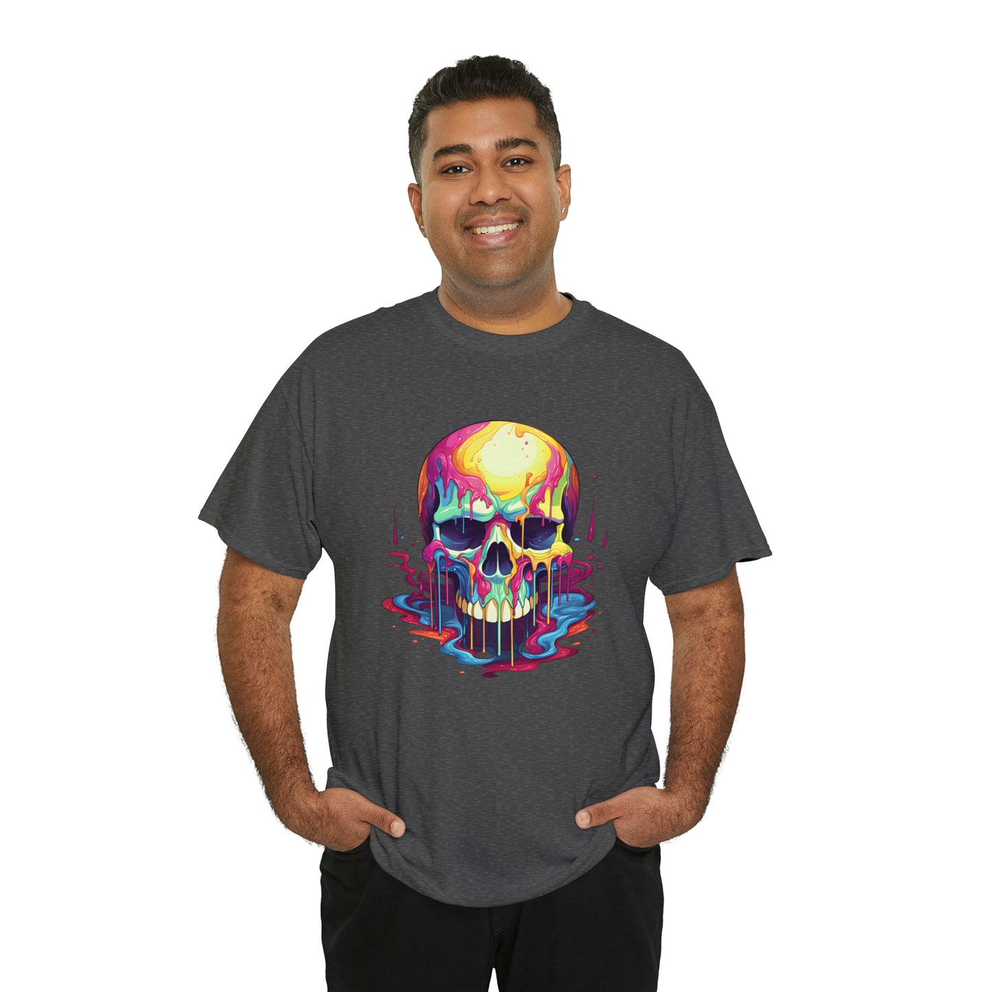 Painted Skull, Unisex Heavy Cotton Tee