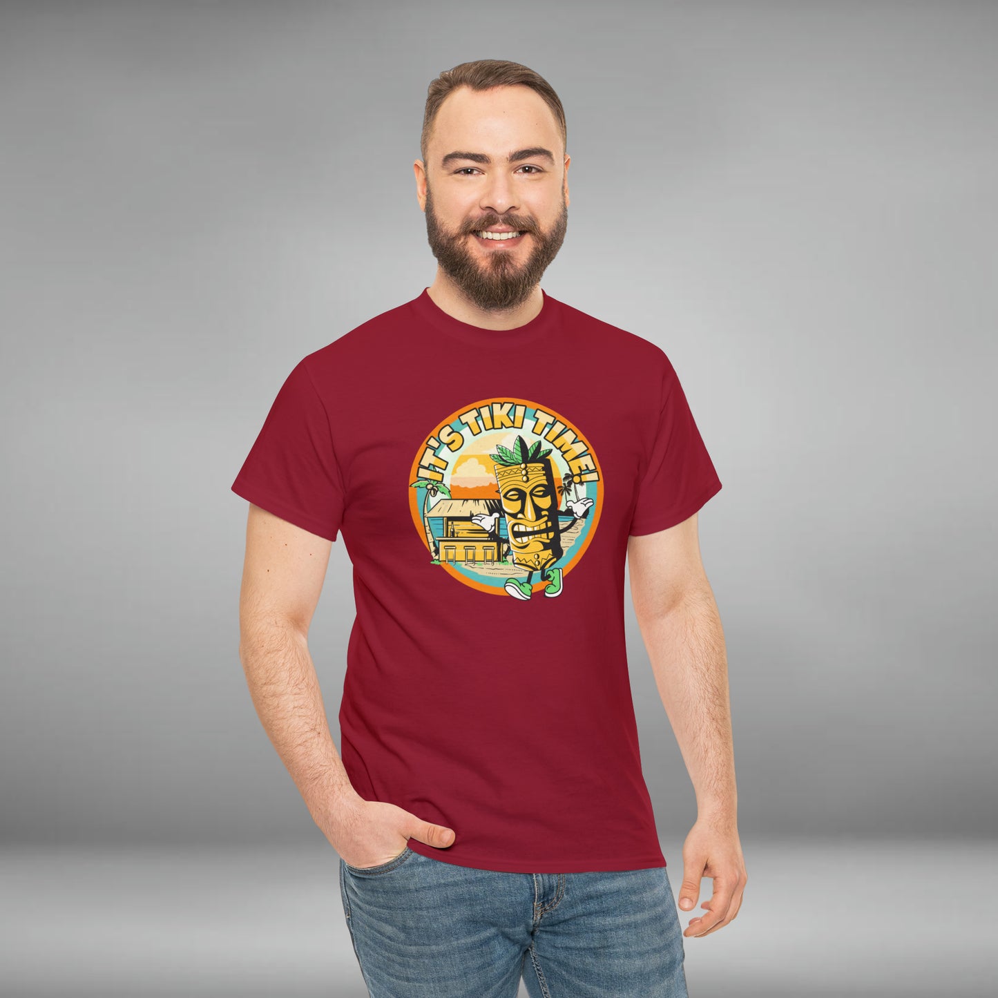 It's Tiki Time! Unisex Heavy Cotton Tee