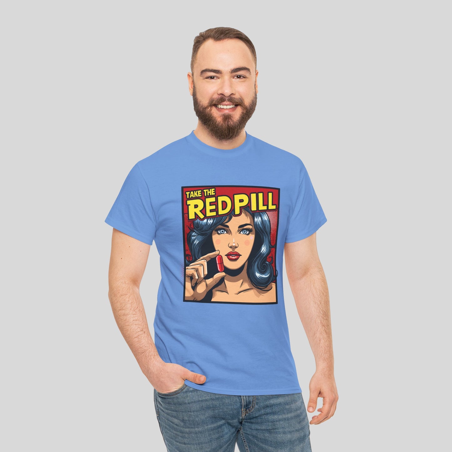 Take The Red Pill, Unisex Heavy Cotton Tee