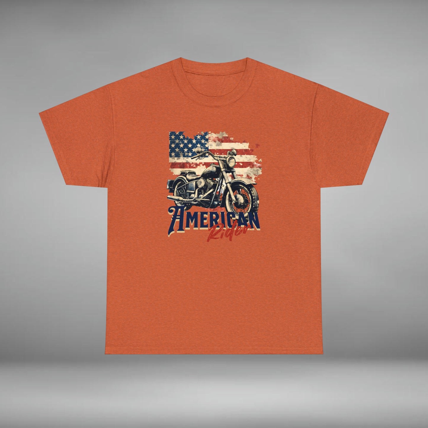 American Rider, Motorcycle Unisex Heavy Cotton Tee