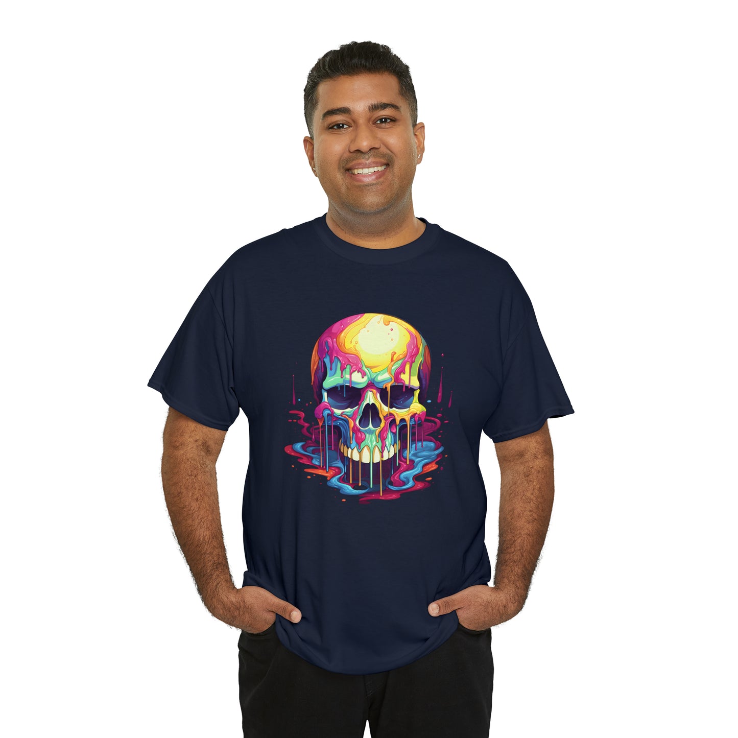 Painted Skull, Unisex Heavy Cotton Tee