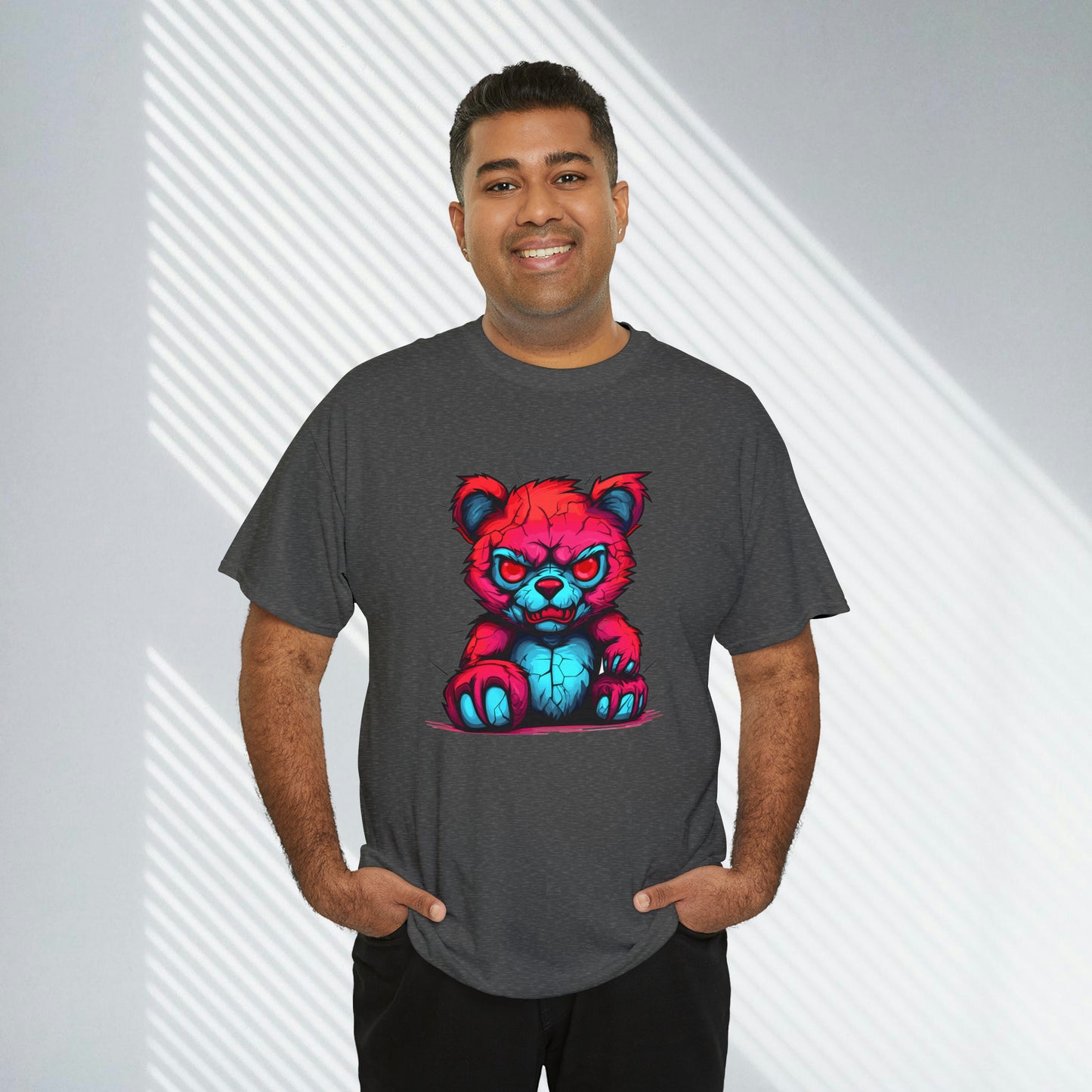Demon Teddy Bear, Unisex Heavy Cotton Tee