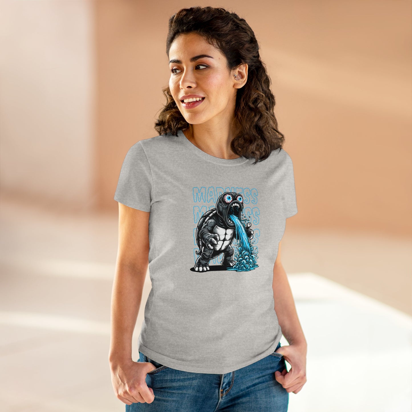 Turtle Madness, Women's Midweight Cotton Tee