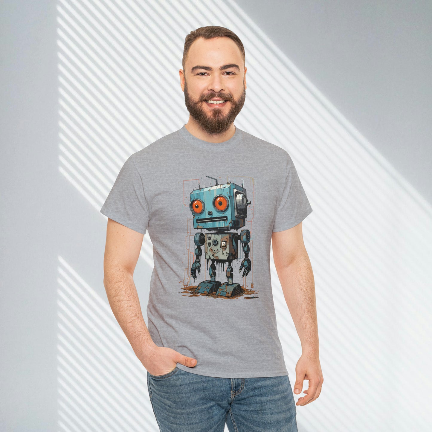 Gears of Sorrow, Robot Unisex Heavy Cotton Tee