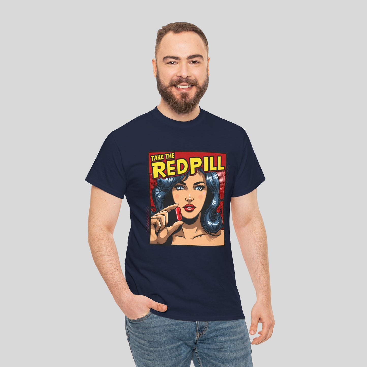 Take The Red Pill, Unisex Heavy Cotton Tee