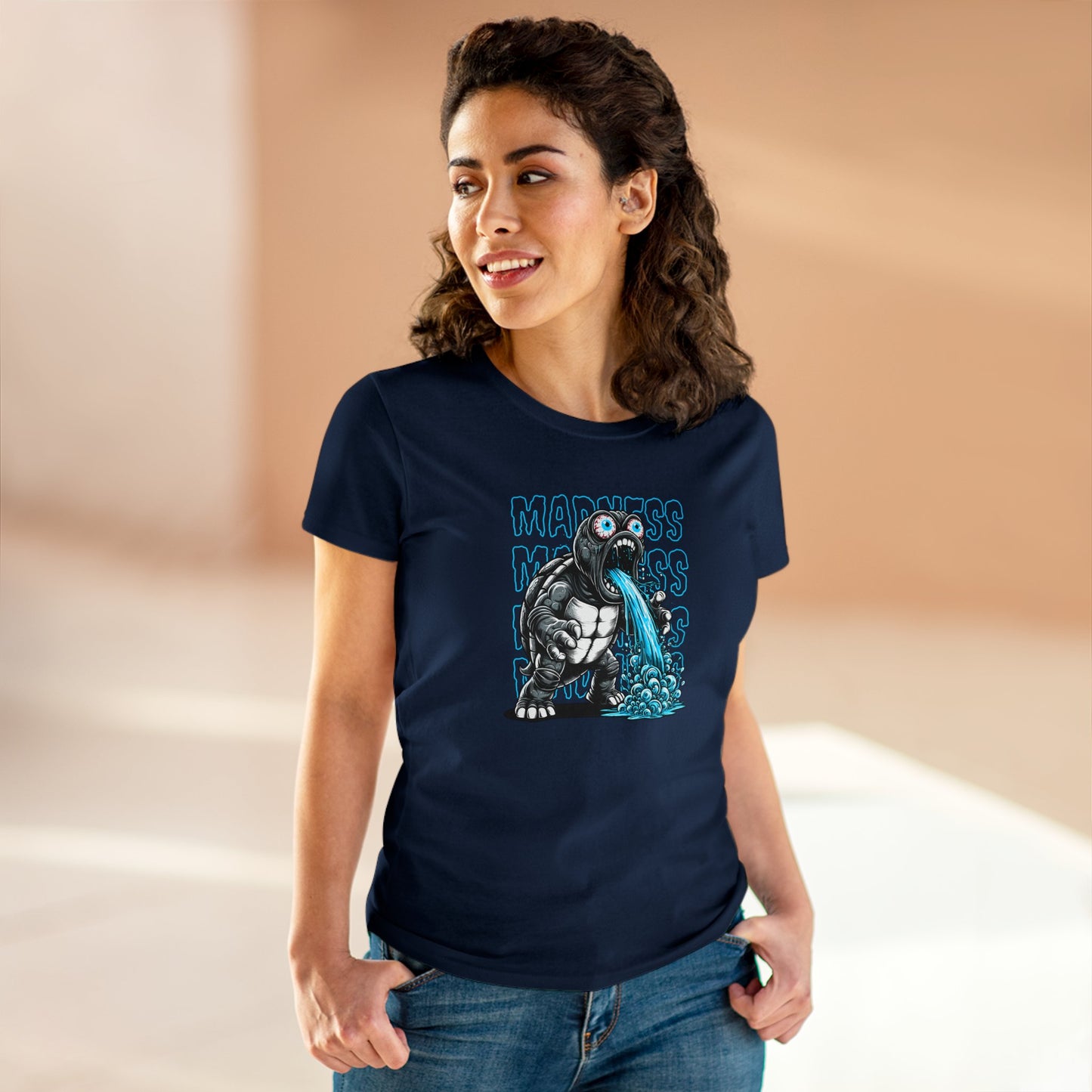 Turtle Madness, Women's Midweight Cotton Tee