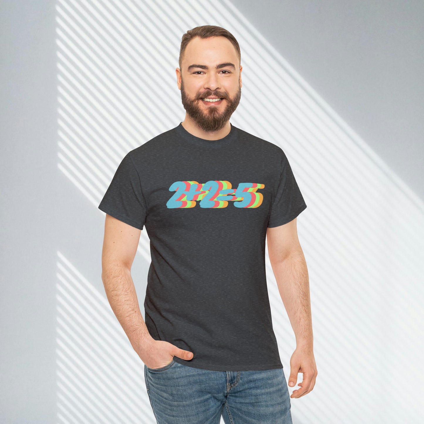 2+2=5, George Orwell 1984 inspired Unisex Heavy Cotton Tee