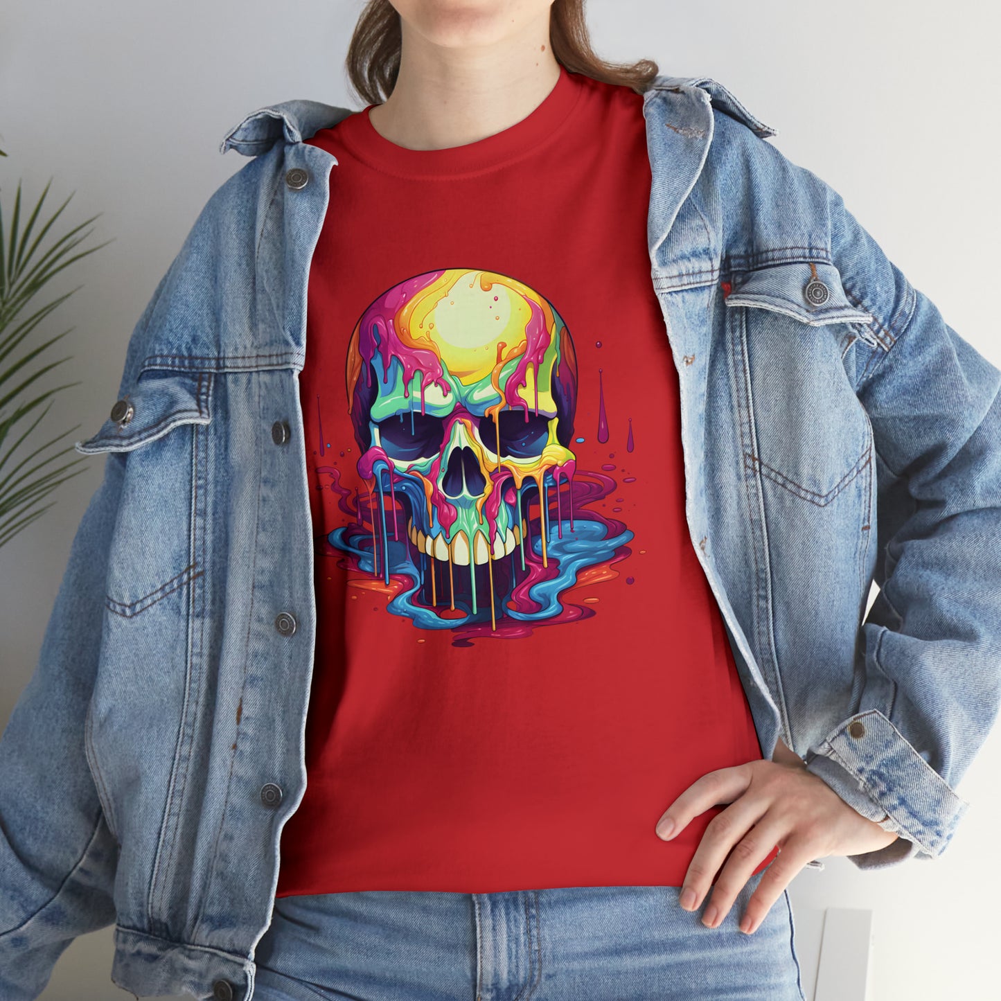 Painted Skull, Unisex Heavy Cotton Tee