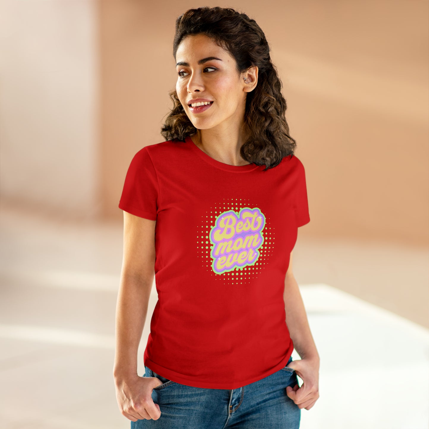 Best Mom Ever, Women's Midweight Cotton Tee
