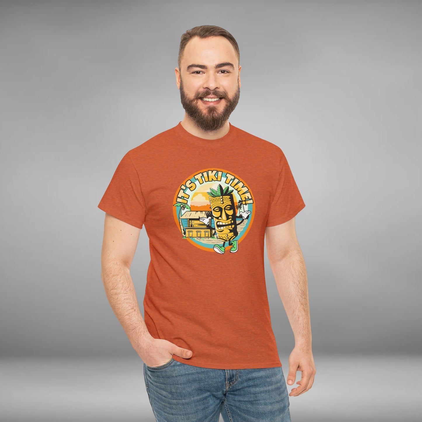 It's Tiki Time! Unisex Heavy Cotton Tee