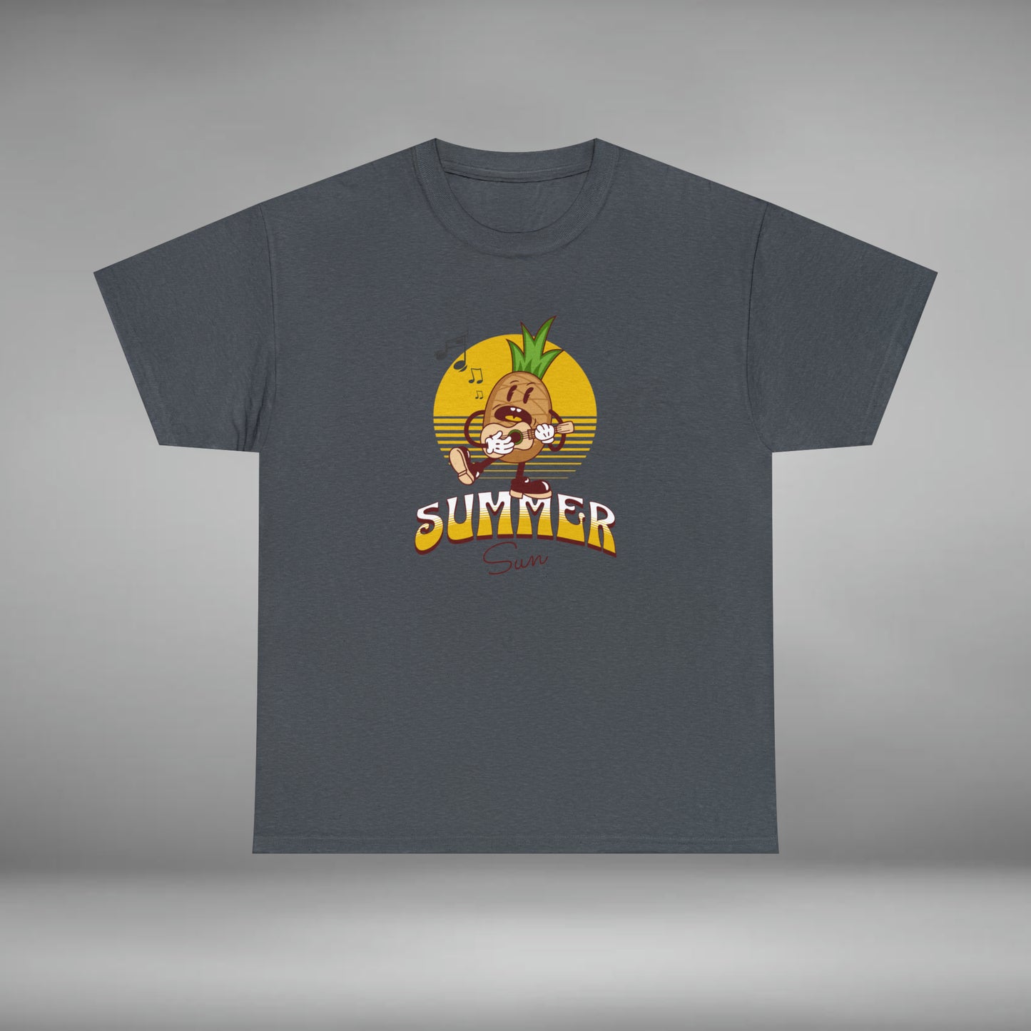 Summer Sun Pineapple, Unisex Heavy Cotton Tee