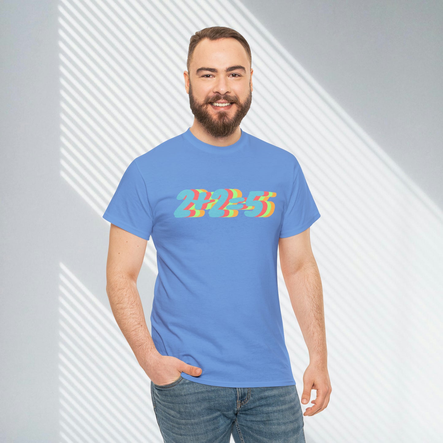 2+2=5, George Orwell 1984 inspired Unisex Heavy Cotton Tee