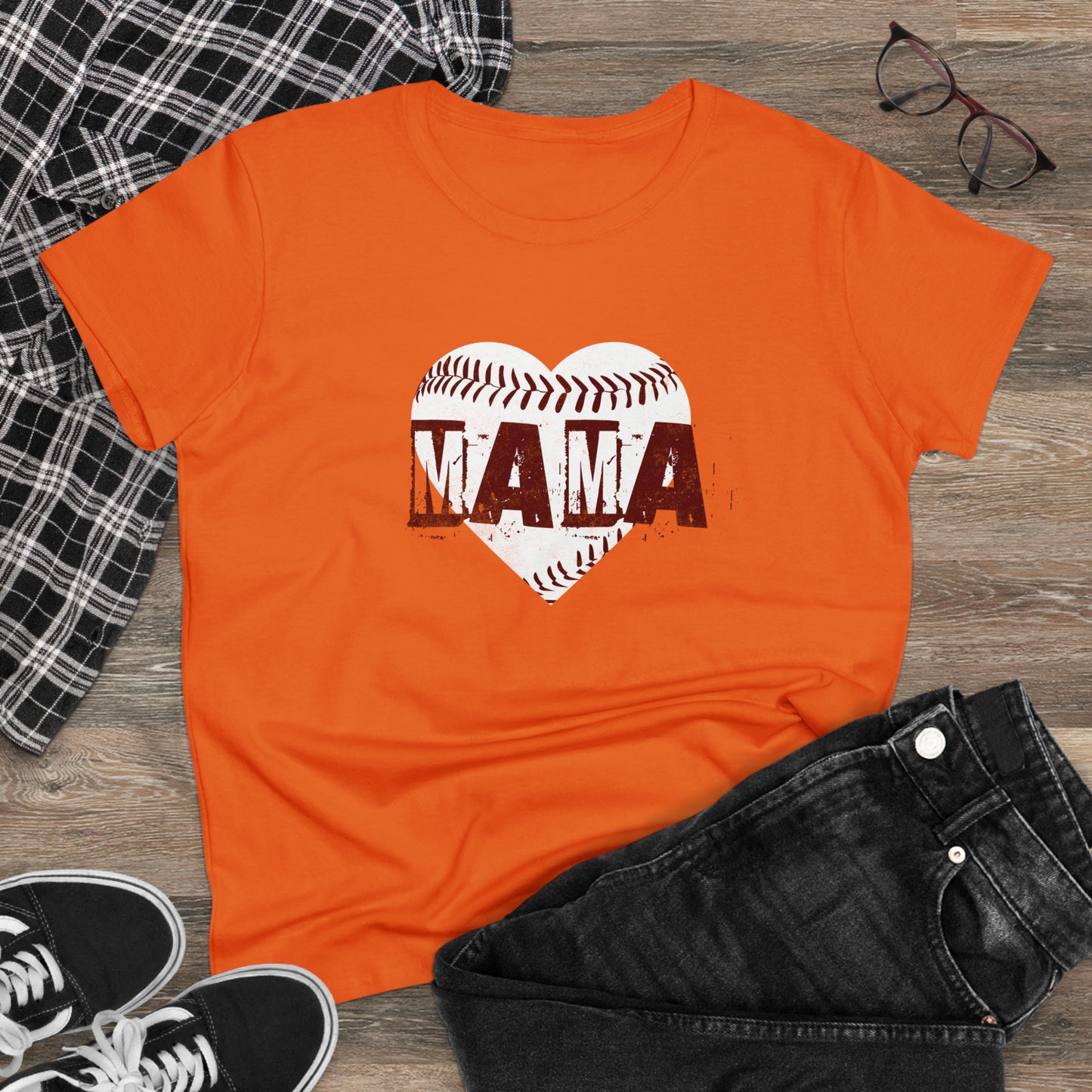 Baseball Mama, Women's Midweight Cotton Tee