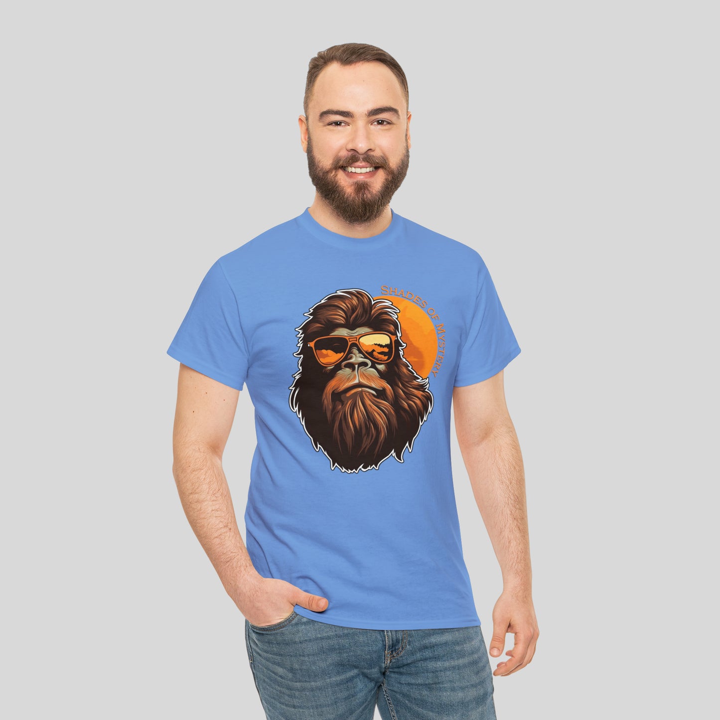Bigfoot, Shades Of Mystery, Unisex Heavy Cotton Tee