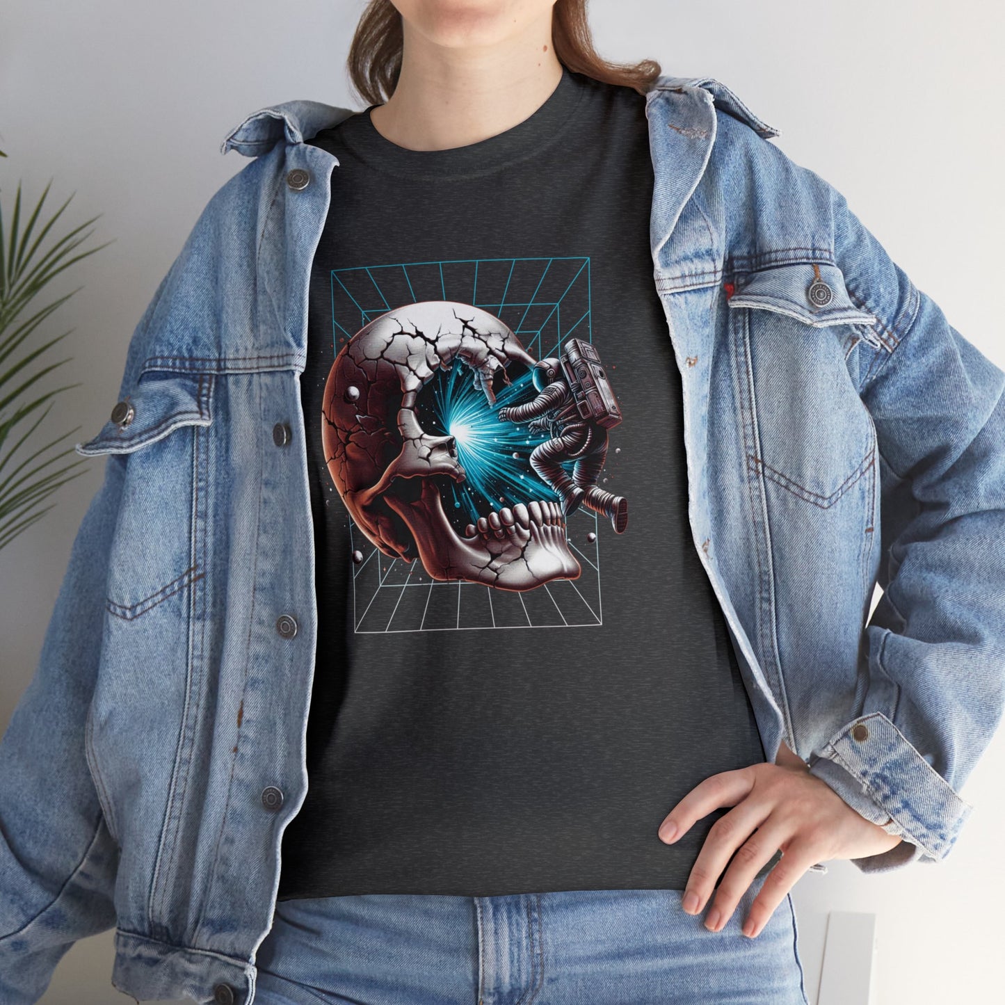 Portal Into Infinity, Astronaut, Unisex Heavy Cotton Tee