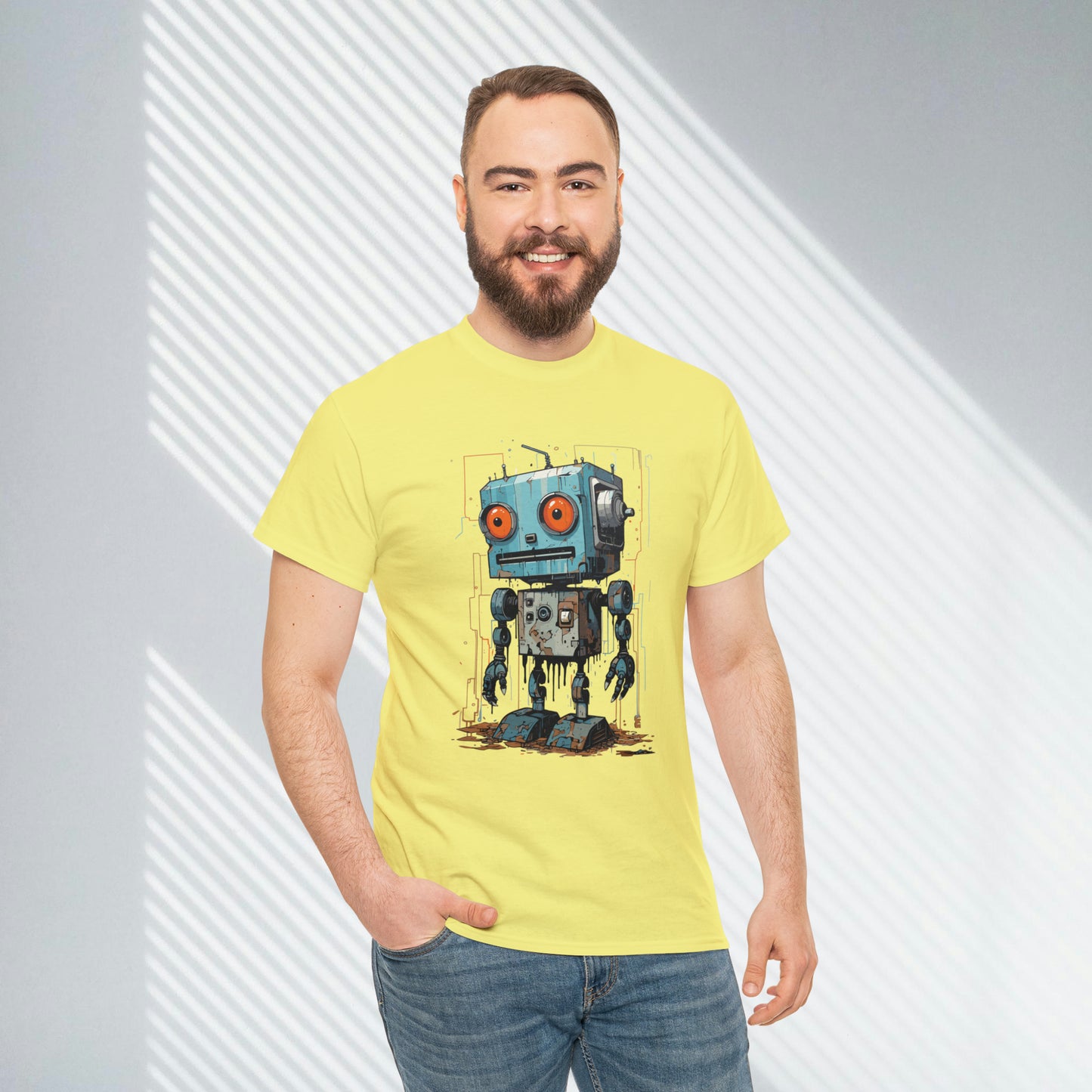 Gears of Sorrow, Robot Unisex Heavy Cotton Tee